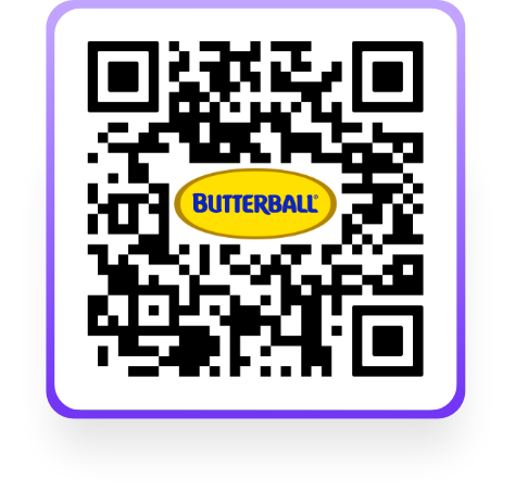 Scan to experience Butterball live